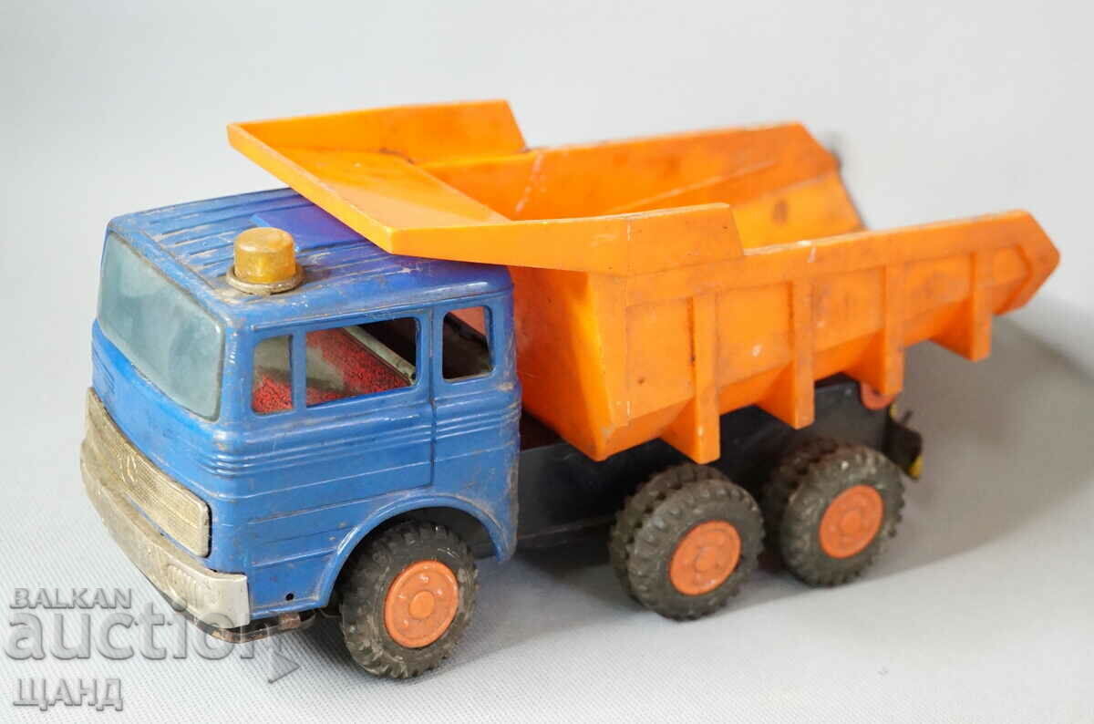 MERCEDES Old Japanese Metal toy dump truck model MERCEDES Old Japanese Metal toy dump truck model