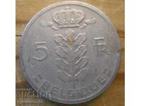 5 francs 1967 - Belgium