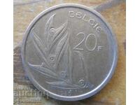 20 franci 1980 - Belgia