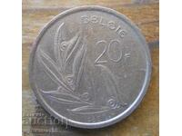 20 francs 1982 - Belgium