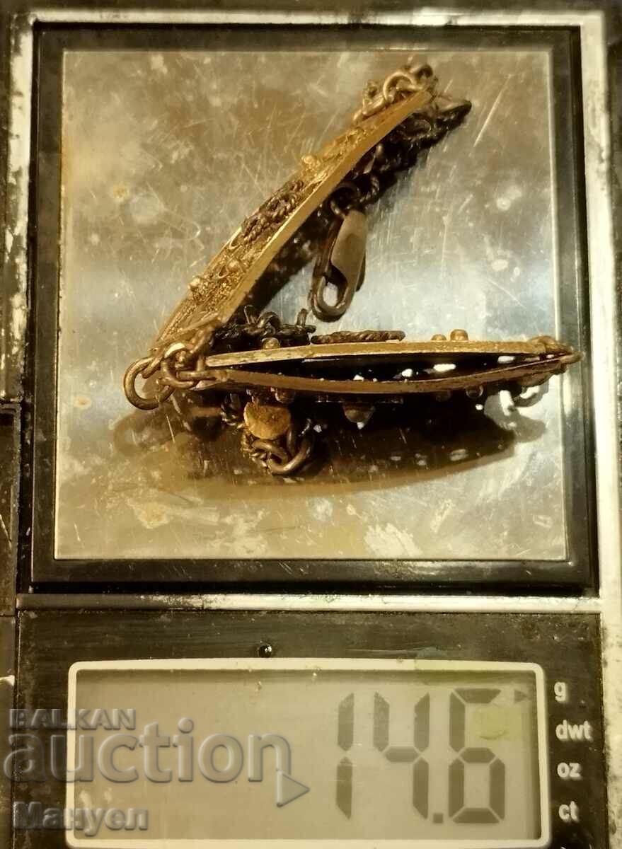 Old Renaissance silver bracelet, filigree. - 5