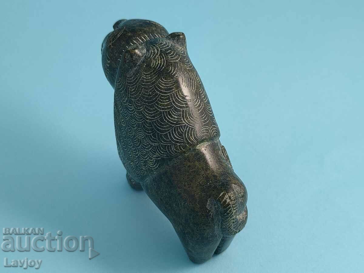 Old stone lion figurine - 6 Old stone lion figurine - 6