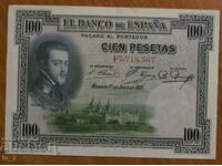 100 pesetas 1925, Spania - aUNC