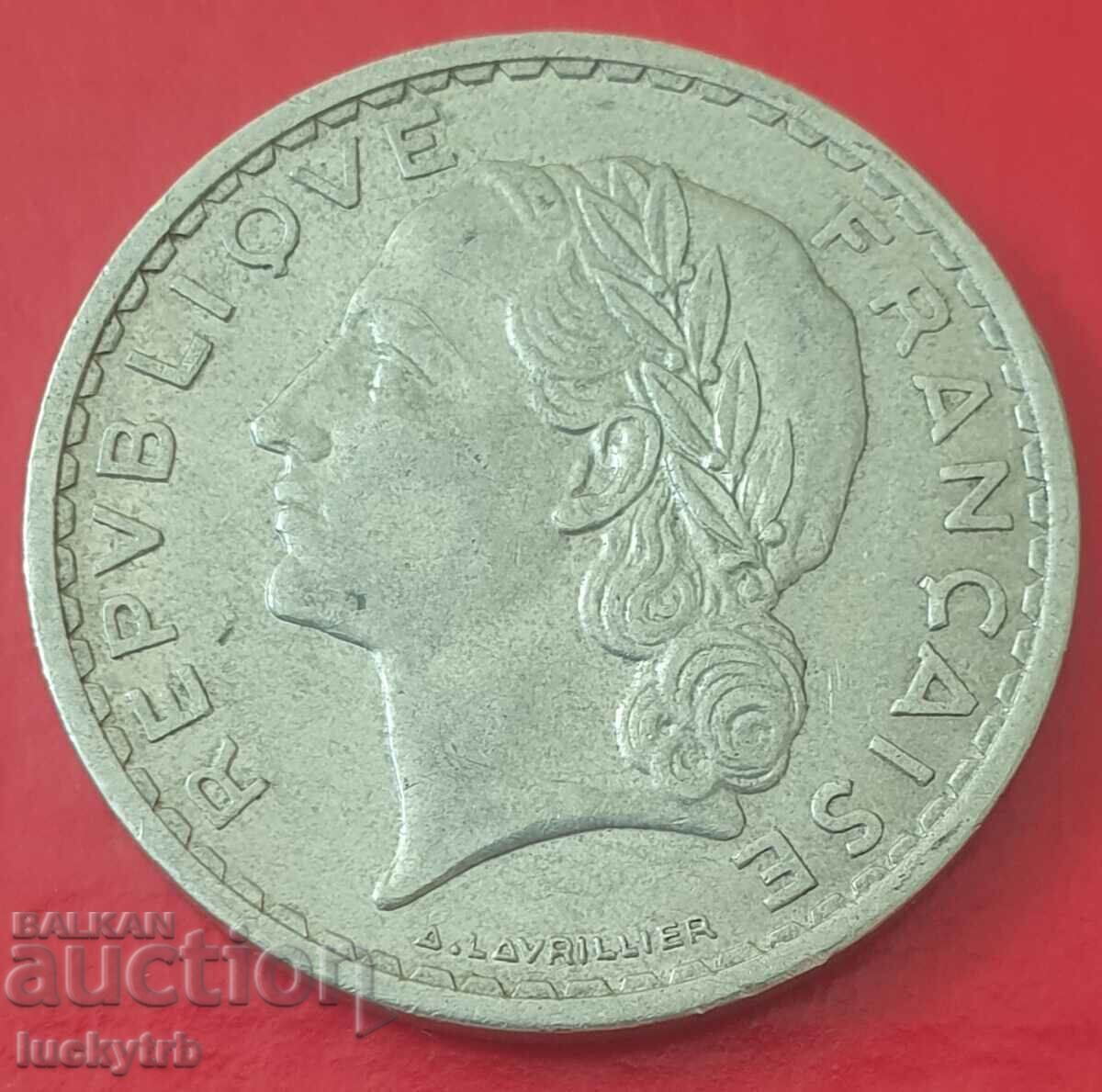 5 francs 1949 - France with price 0.80 BGN | € 0.41