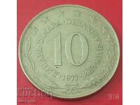 10 dinari 1977 - Iugoslavia