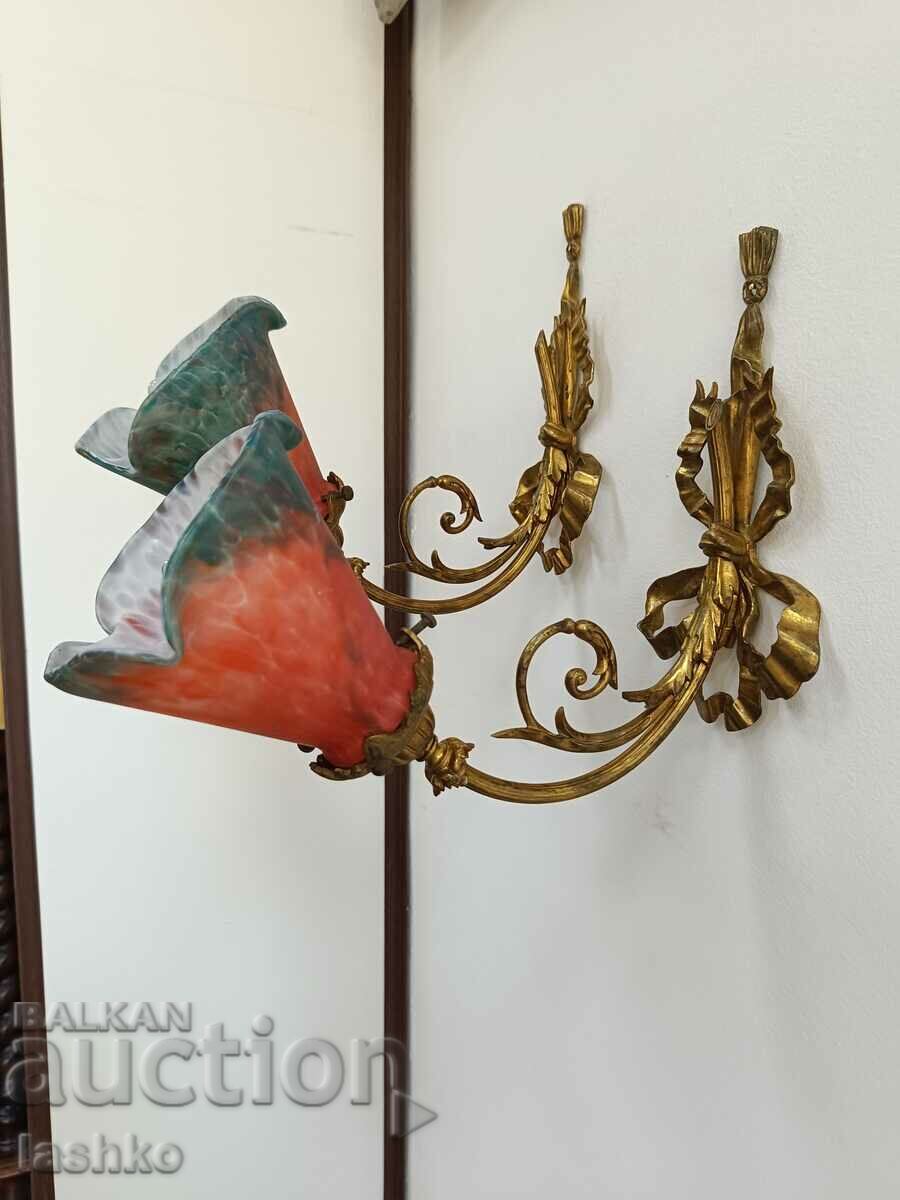 Auction  Bronze sconces