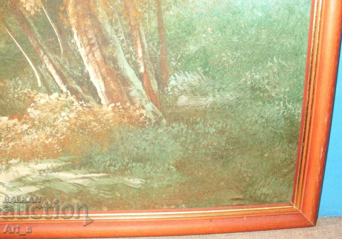 Delivery of Relaxation Landscape - oil on canvas framed Delivery of Relaxation Landscape - oil on canvas framed