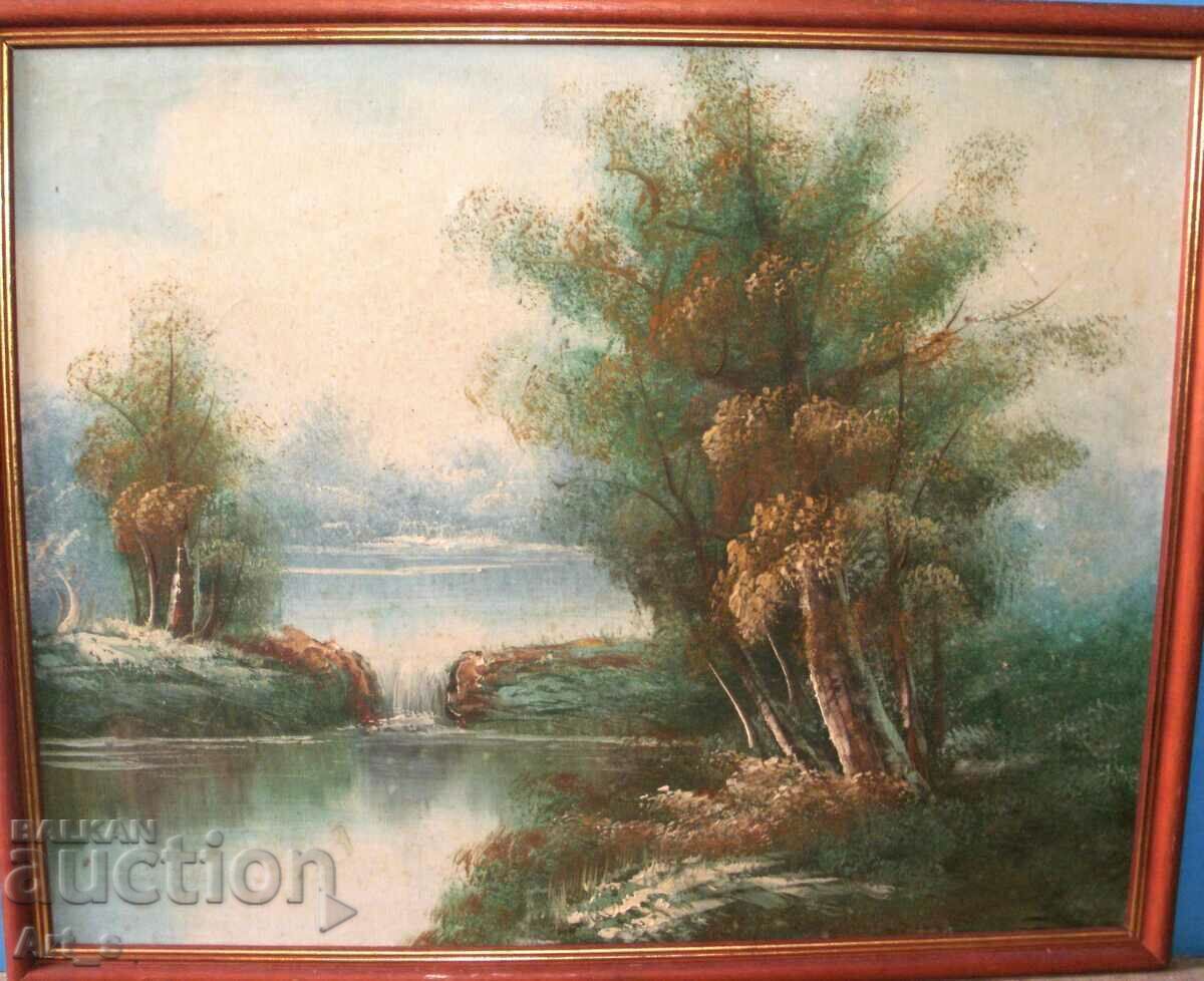 Relaxation Landscape - oil on canvas framed - 5 Relaxation Landscape - oil on canvas framed - 5