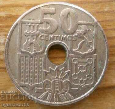 50 centimos 1949 - Spain