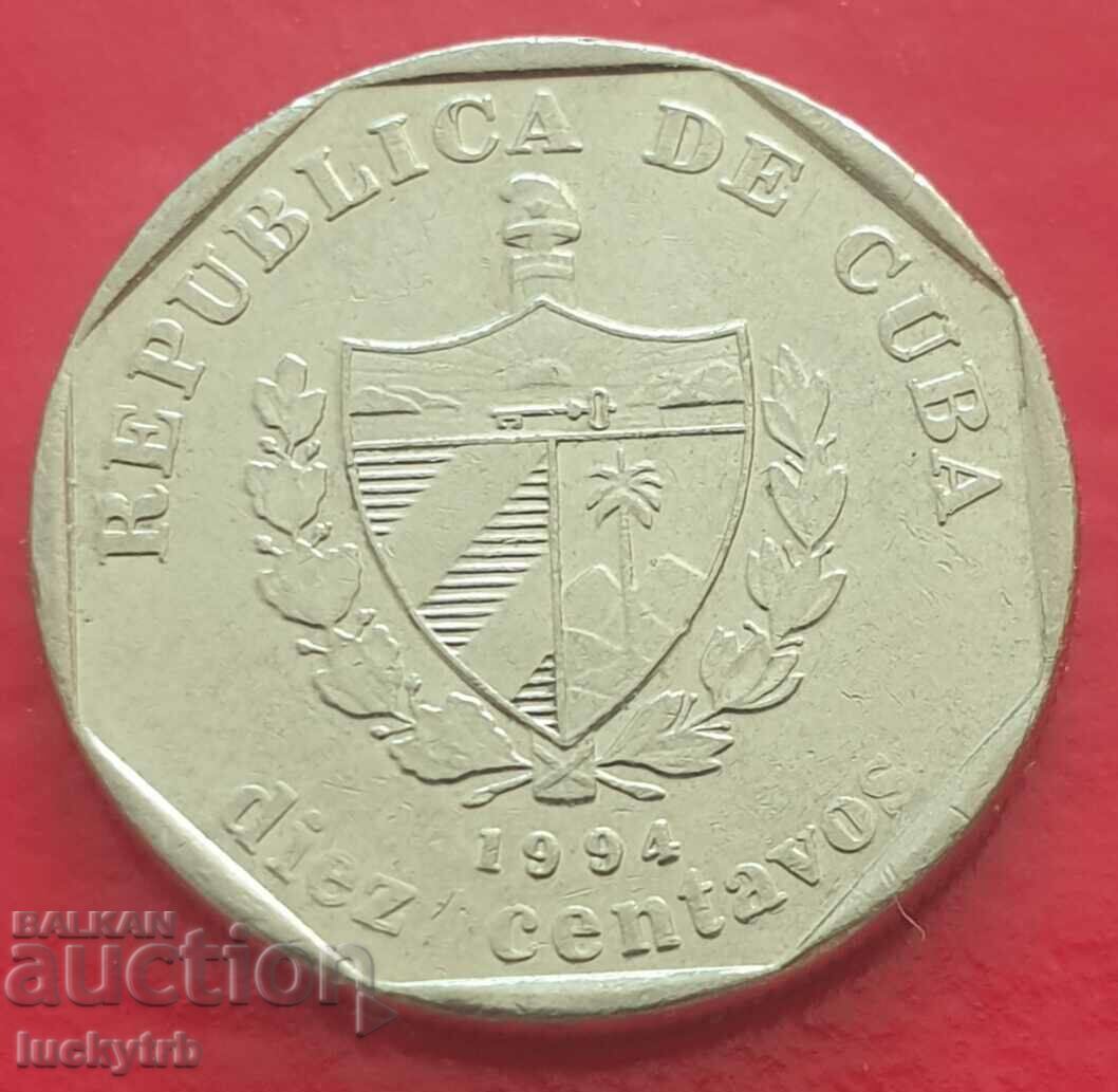 10 centavos 1994 - Cuba cu preț € 0.40 | 0.78 BGN