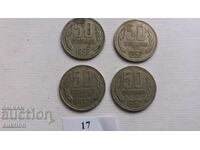 LOT DE 4 NUMERE DIN 1962 50 CENTI