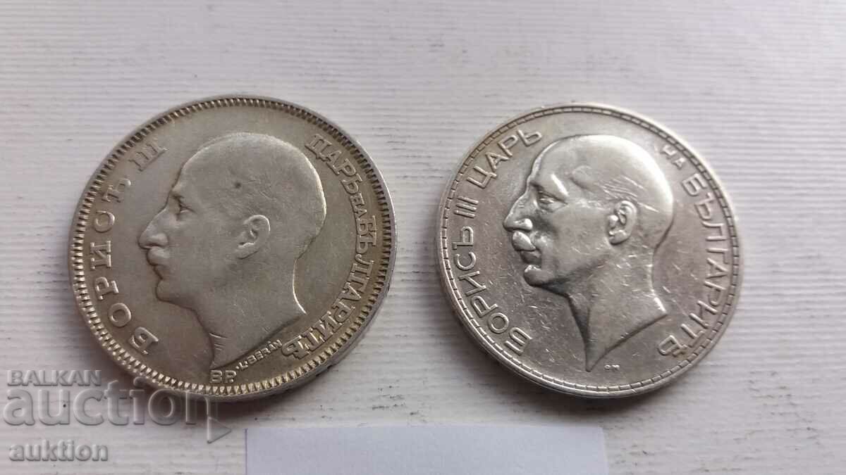 100 BGN 1930 AND 1934 SILVER BORIS 3 - 6 100 BGN 1930 AND 1934 SILVER BORIS 3 - 6