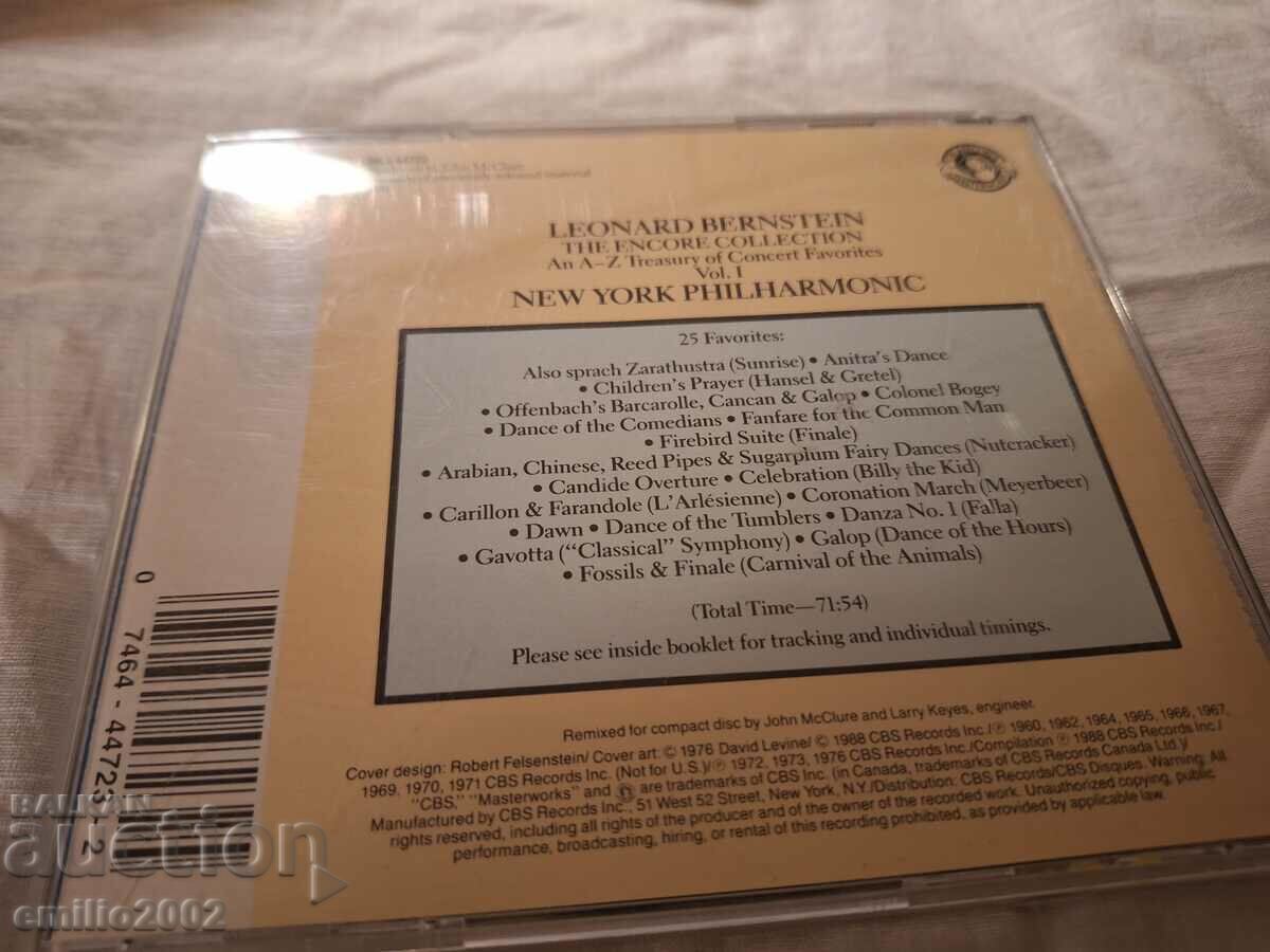 Delivery of Audio CD Bernstein Delivery of Audio CD Bernstein