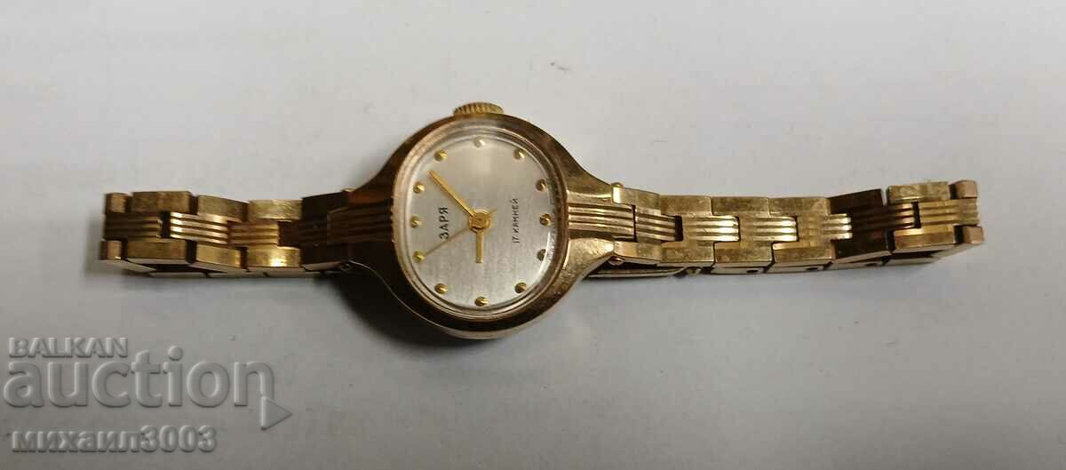 GOLD RUSSIAN MECHANICAL WOMEN'S WATCH ZARYA with price 99.00 BGN | € 50.62 GOLD RUSSIAN MECHANICAL WOMEN'S WATCH ZARYA with price 99.00 BGN | € 50.62