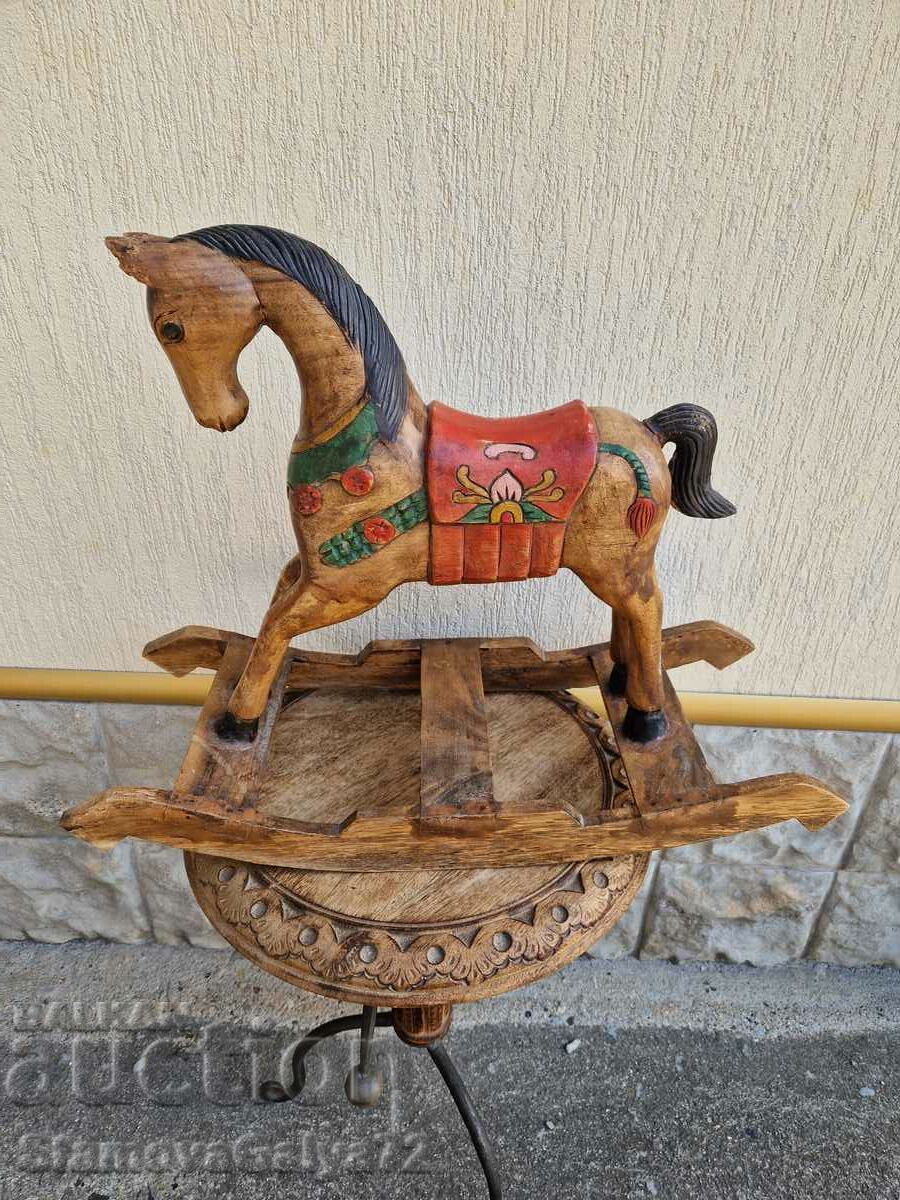 Unique large antique rocking toy