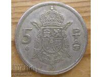 5 pesetas 1975 - Spain