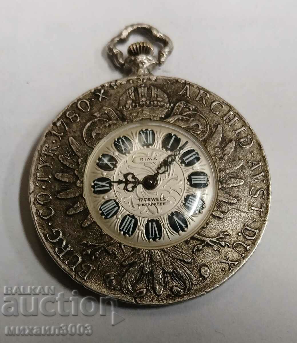 RIMA MECHANICAL SWISS POCKET WATCH - HANDMADE