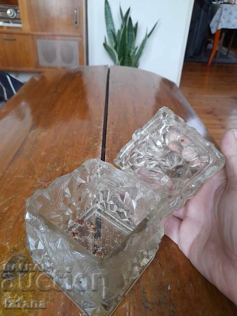 Livrarea Vechi vas de zahăr din sticlă Livrarea Vechi vas de zahăr din sticlă