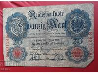 Banknote-Germany-20 marks 1910