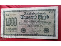 Banknote-Germany-1000 marks 1922-red number