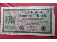 Banknote-Germany-1000 marks 1922-red number