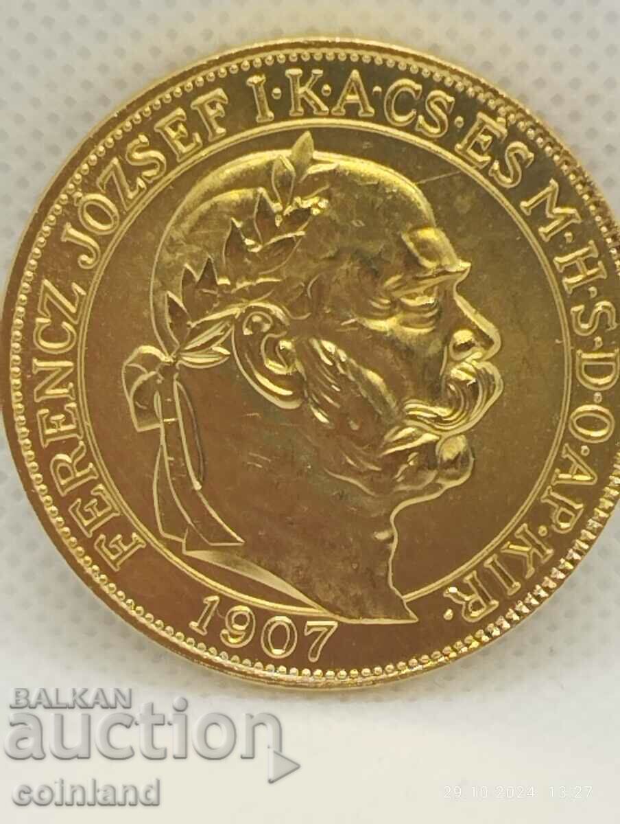 100 crown Franz Joseph l 1907 - ΑΝΑΠΑΡΑΓΩΓΗ ΡΕΠΛΙΚΩΝ