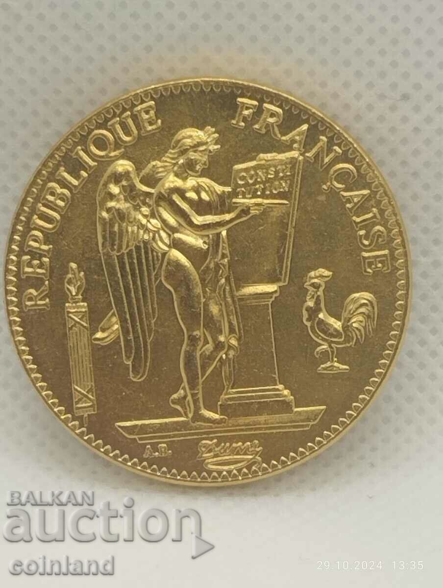 100 FRANC 1909 - REPLICA REPRODUCTION with price 12.00 BGN | € 6.14