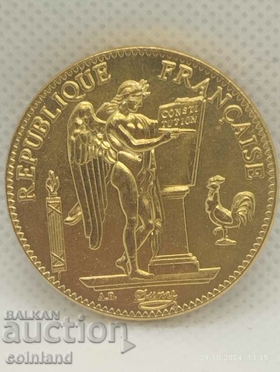 Delivery of 100 FRANC 1909 - REPLICA REPRODUCTION