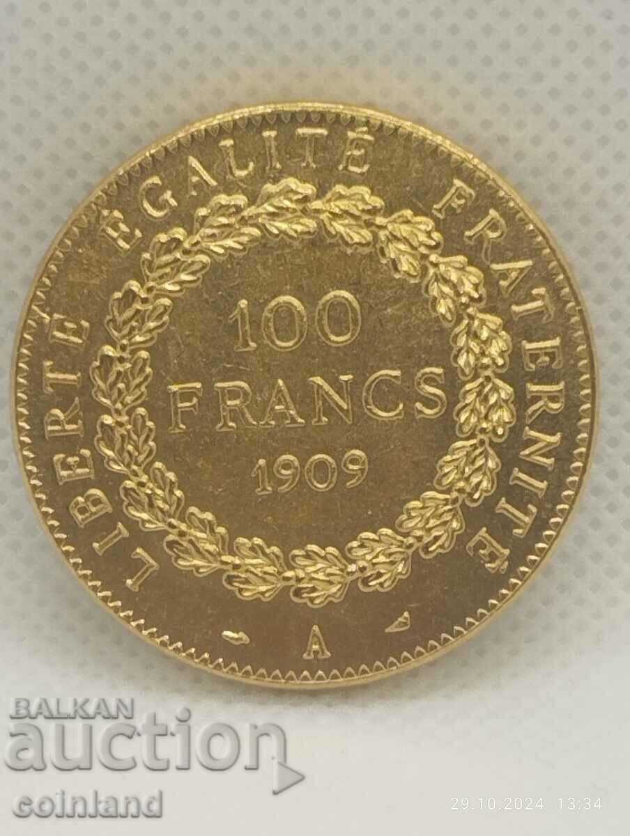 100 FRANC 1909 - REPLICA REPRODUCTION
