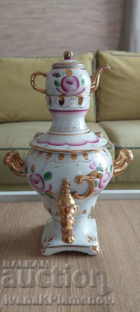 A porcelain samovar for collectors