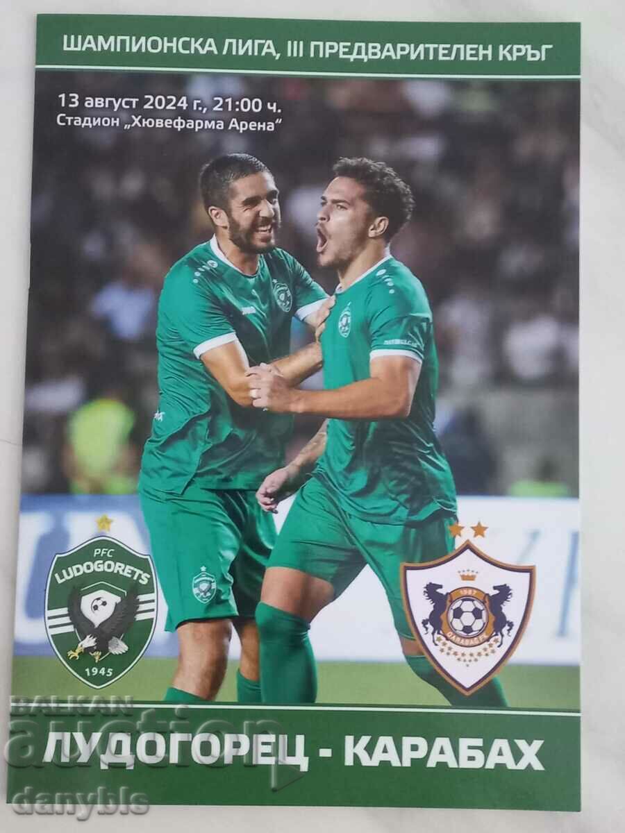 Football program - Ludogorets - Karabakh 2024