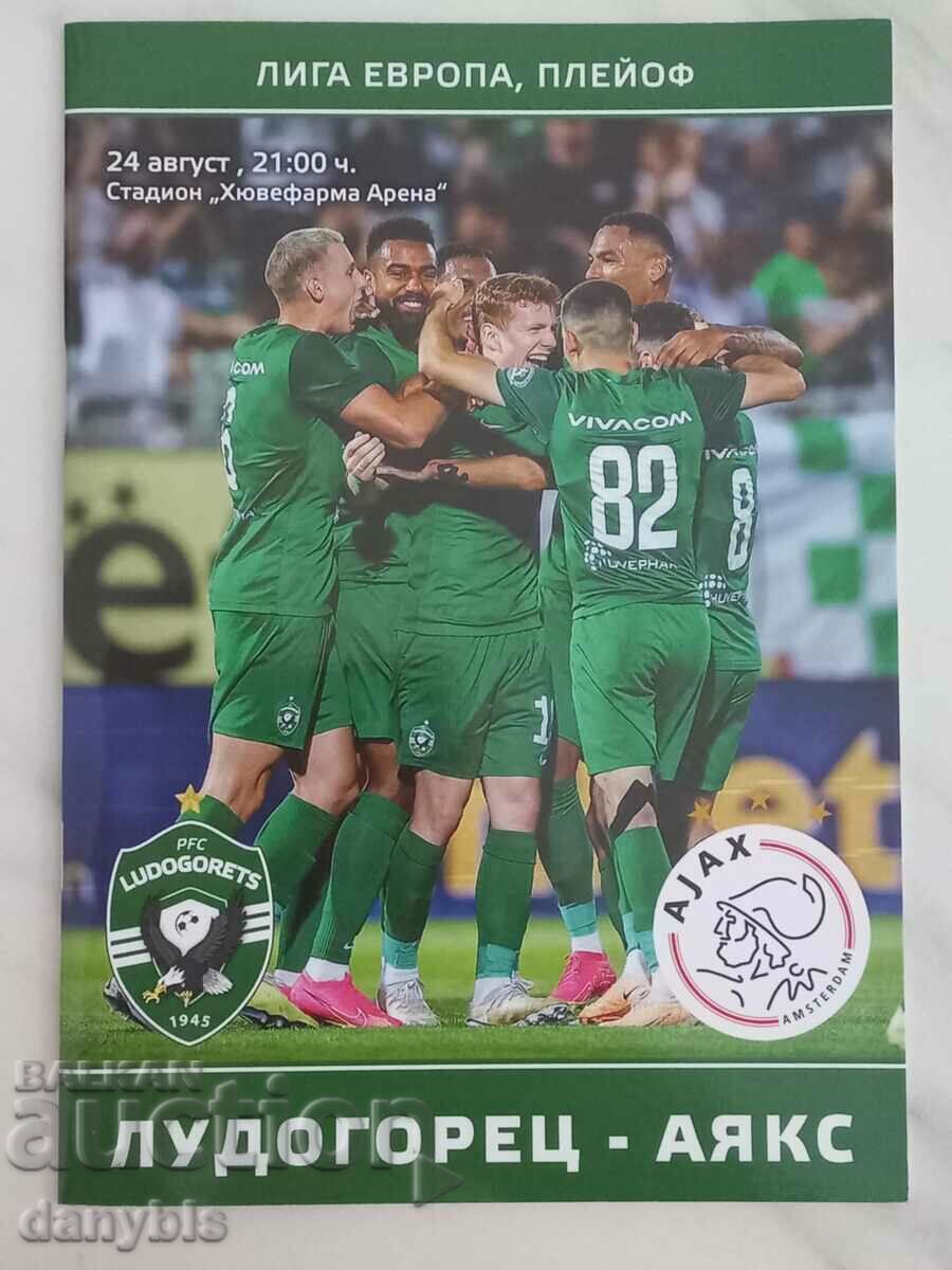 Program fotbal - Ludogorets - Ajax 2023