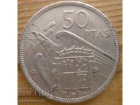 50 pesetas 1957 - Spain