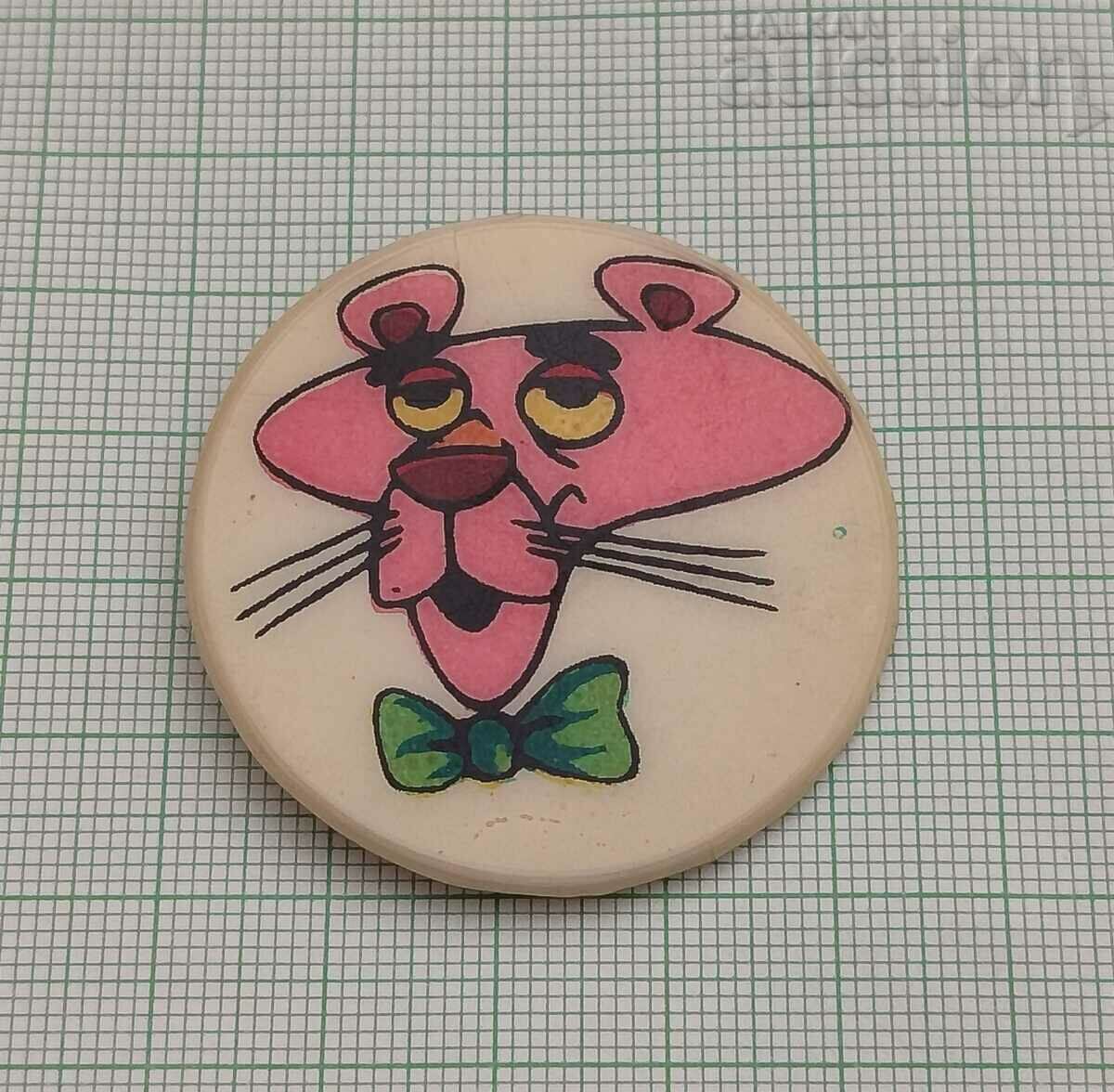 PINKO THE PINK PANTHER ANIMATED BADGE