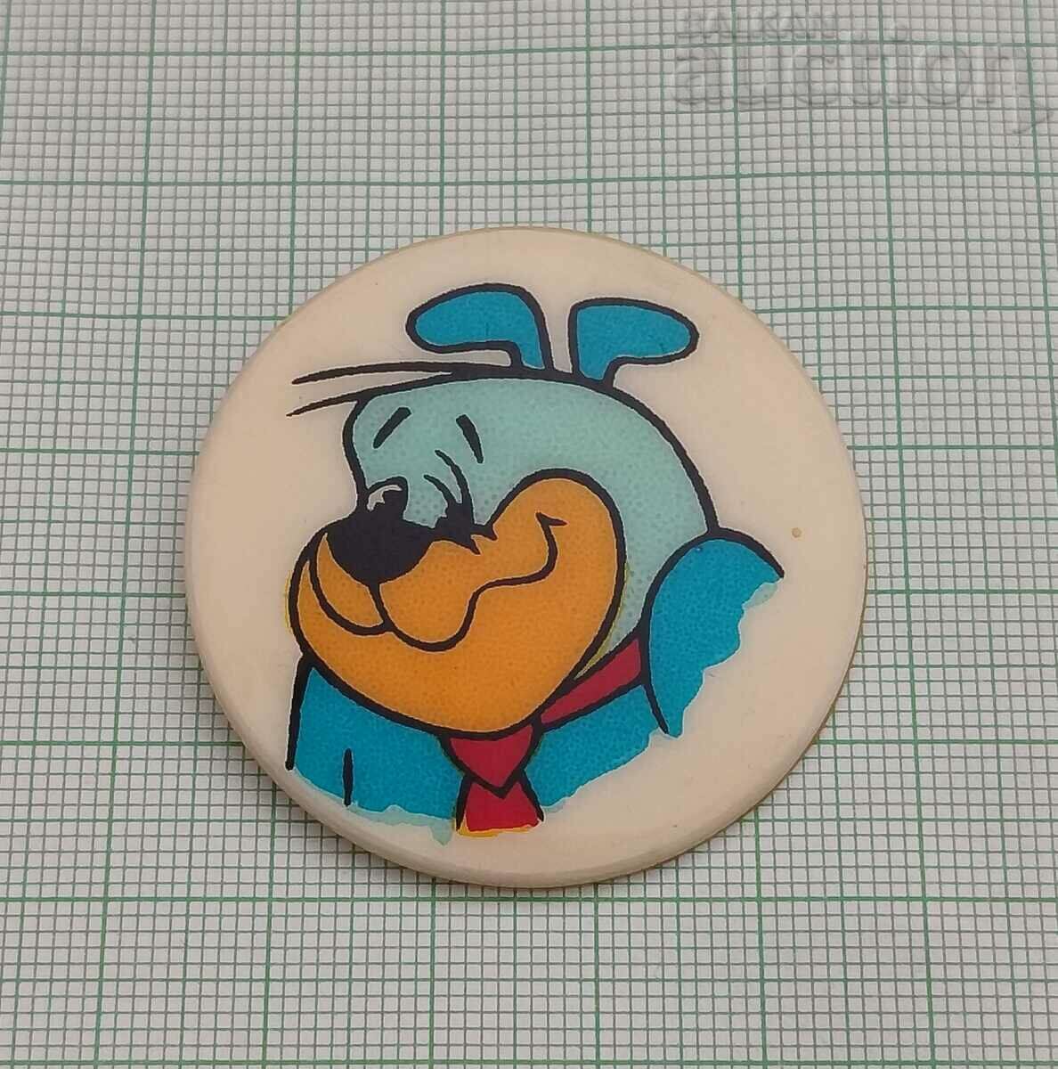 CHOPPER THE DOG ANIMATED BADGE