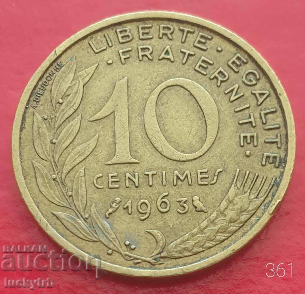 10 centimes 1963 - Franta 10 centimes 1963 - Franta
