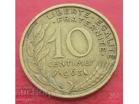 10 centimes 1963 - Γαλλία