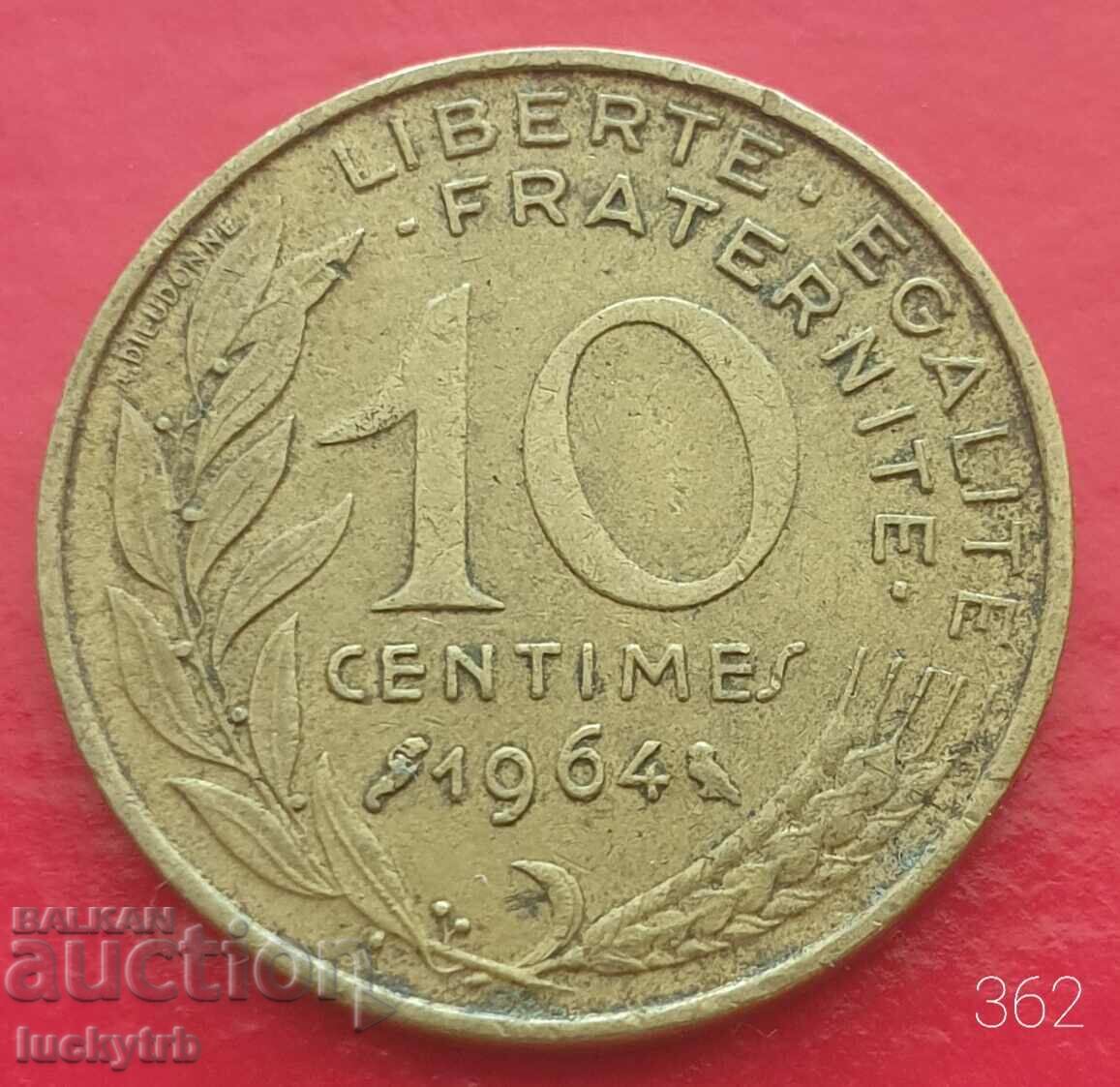 10 centimes 1964 - Γαλλία