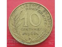 10 centimes 1964 - Γαλλία