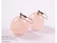 Earrings with natural stone