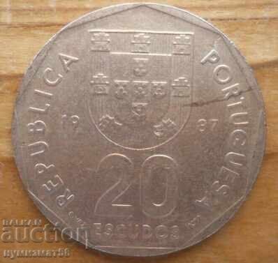 20 escudos 1987 - Portugalia