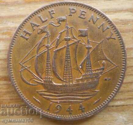 1/2 penny 1944 - Great Britain (King George VI)