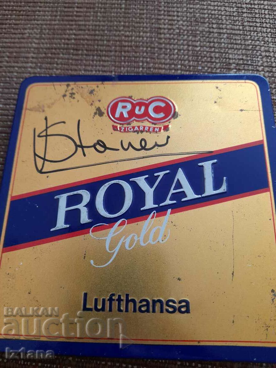 Old Royal Gold Lufthansa snuffbox with price 43.00 BGN | € 21.99 Old Royal Gold Lufthansa snuffbox with price 43.00 BGN | € 21.99