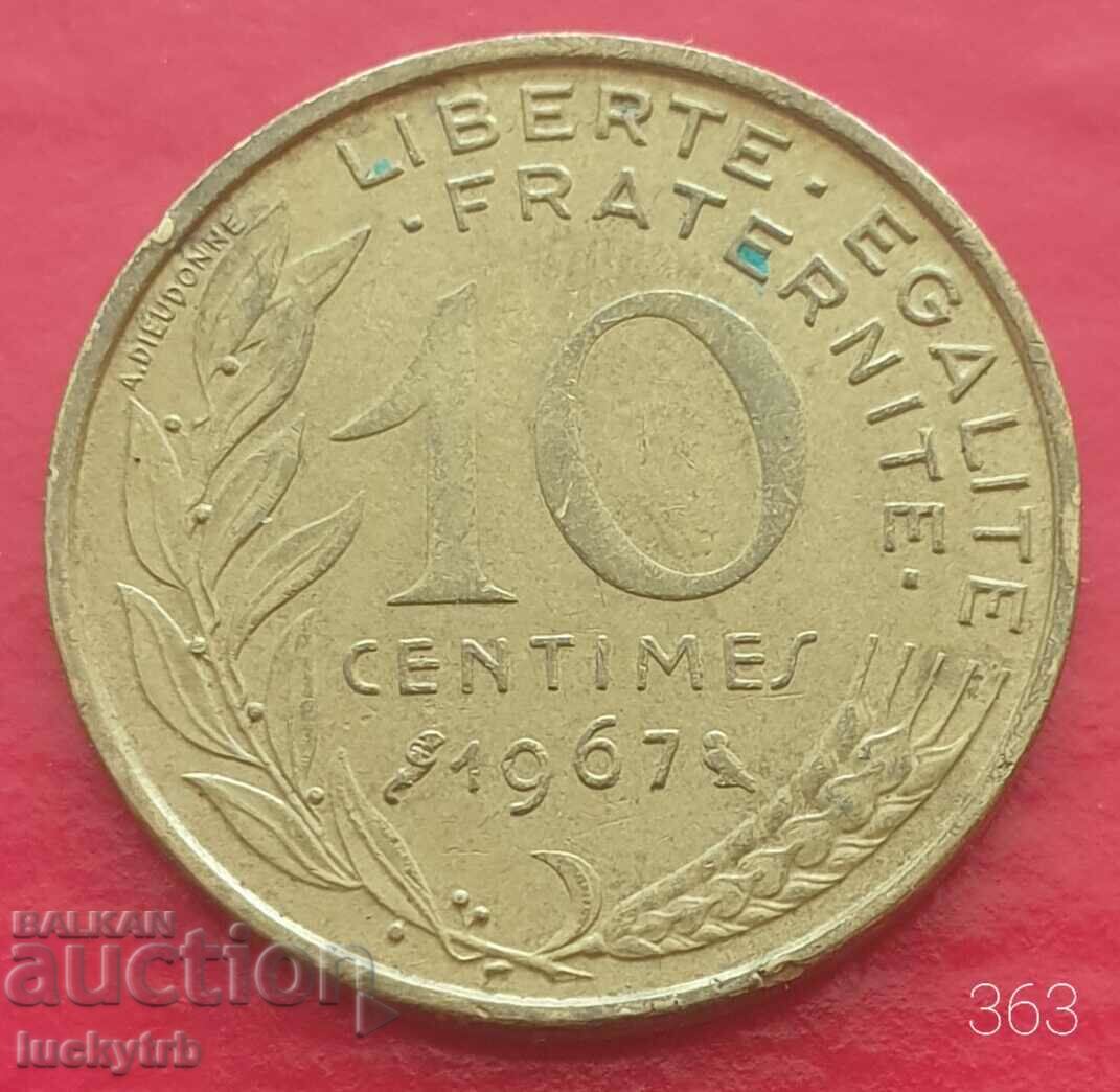 10 centimes 1967 - France