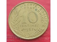 10 centimes 1967 - Γαλλία