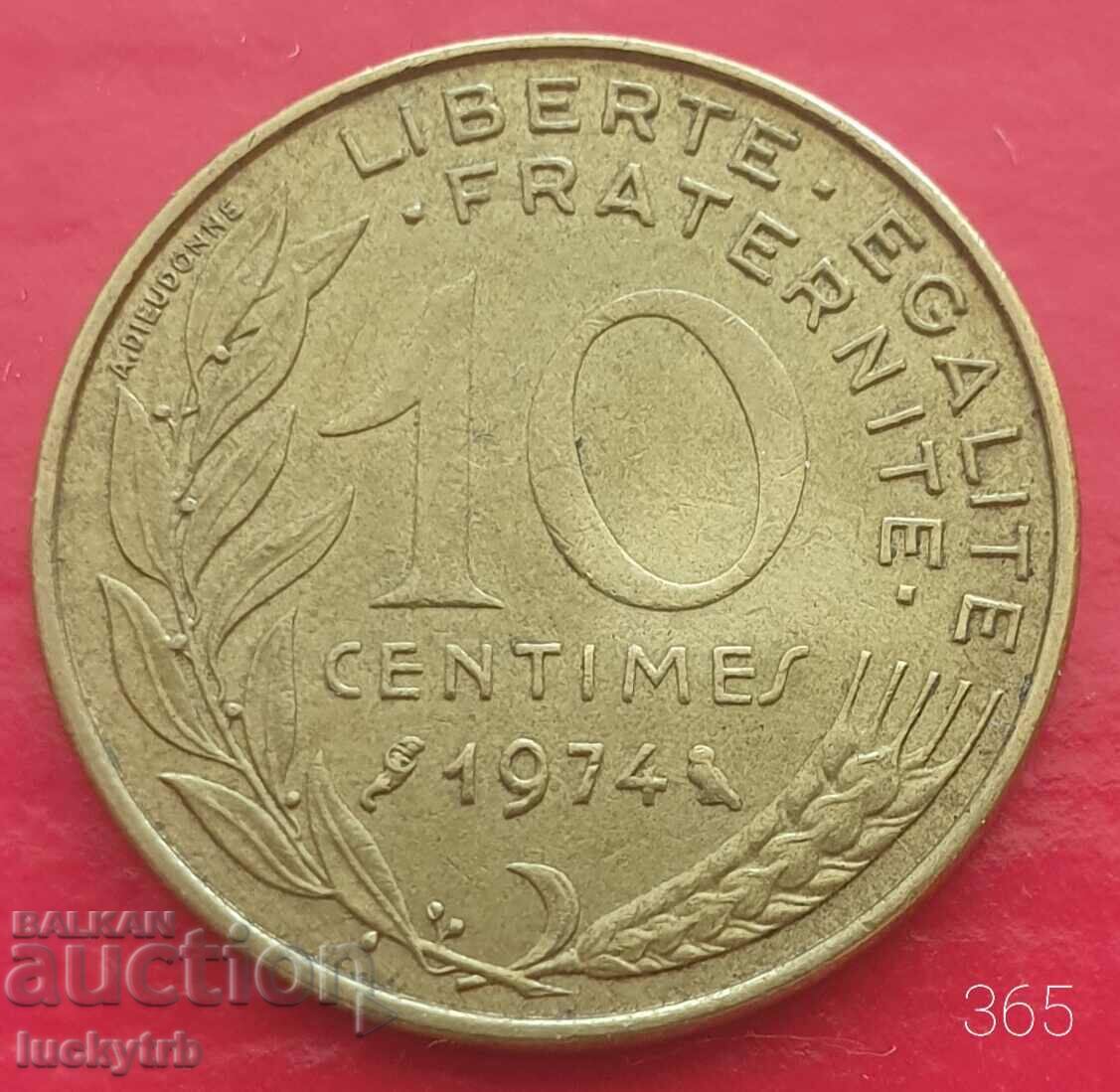 10 centimes 1974 - Γαλλία