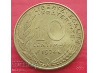 10 centimes 1974 - Γαλλία