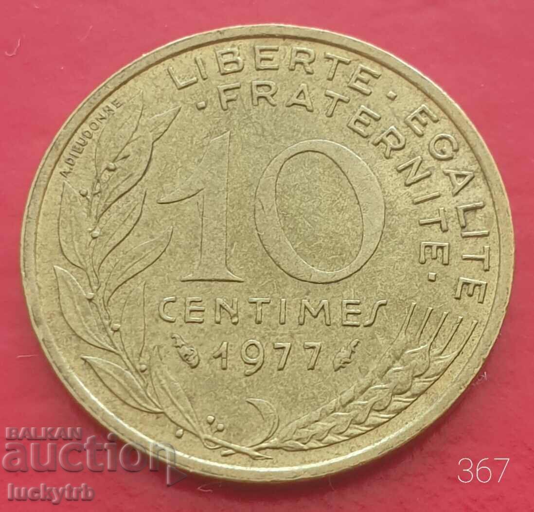 10 centimes 1977 - Γαλλία