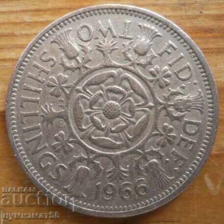 2 shillings 1966 - Great Britain (Elizabeth II)