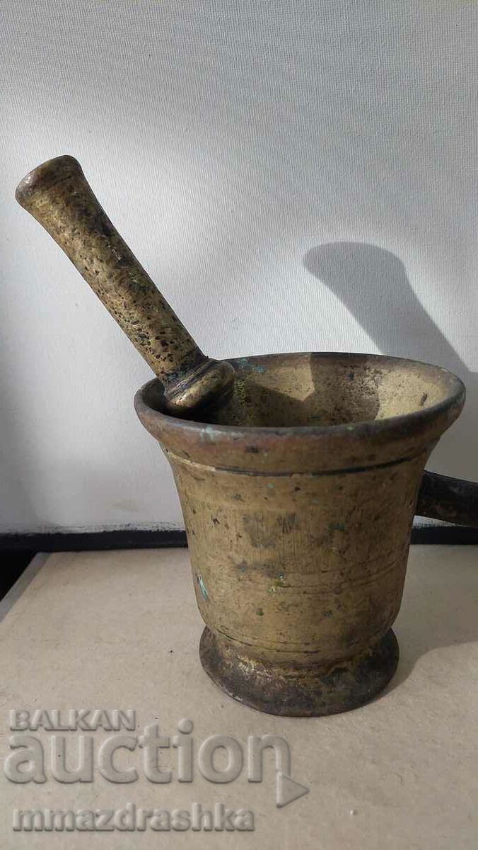 Old bronze mortar